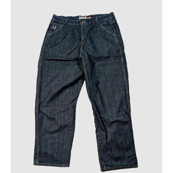 CINCH WRX FR Blue Label Carpenter Jeans Men’s 40x32 (38x32 Fit) Baggy Relaxed - Picture 1 of 12